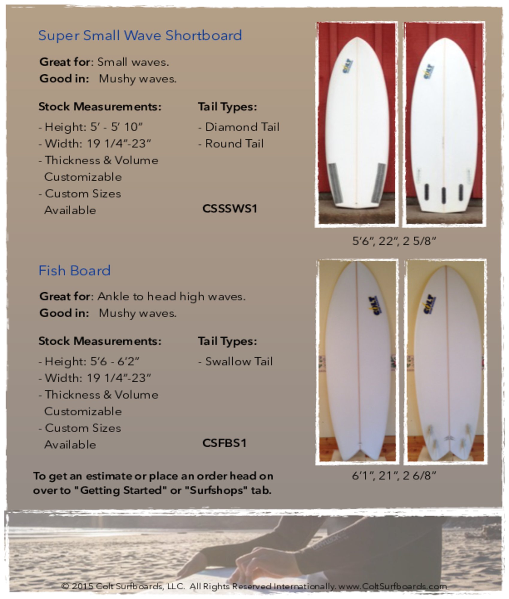 Super_Small_Wave_and_Fish_Board_surboards_tab © 2015 Colt Surfboards LLC All rights reserved internationally 6
